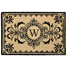 Load image into Gallery viewer, Liora Manne Dwell Vine Outdoor Monogrammed Doormat with Black Letters