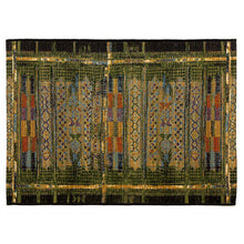 Load image into Gallery viewer, Liora Manne Esencia Tribal Stripe Indoor Outdoor Mat Green