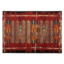 Load image into Gallery viewer, Liora Manne Esencia Tribal Stripe Indoor Outdoor Mat Red