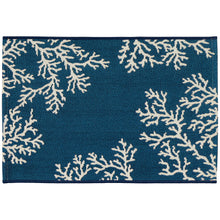 Load image into Gallery viewer, Liora Manne Esencia Coral Edge Indoor Outdoor Mat Navy