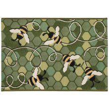 Load image into Gallery viewer, Liora Manne Esencia Bee Free Indoor Outdoor Mat Green