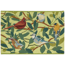 Load image into Gallery viewer, Liora Manne Esencia Birds Of A Feather Indoor Outdoor Mat Green