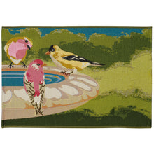 Load image into Gallery viewer, Liora Manne Esencia Bathing Birdies Indoor Outdoor Mat Green