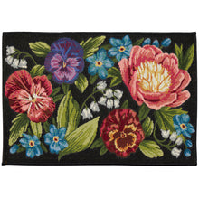 Load image into Gallery viewer, Liora Manne Esencia Secret Garden Indoor Outdoor Mat Black