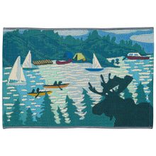 Load image into Gallery viewer, Liora Manne Esencia Lake Life Indoor Outdoor Mat Blue
