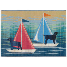 Load image into Gallery viewer, Liora Manne Esencia See Spot Sail Indoor Outdoor Mat Blue