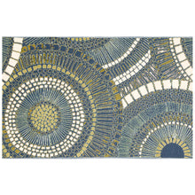 Load image into Gallery viewer, Liora Manne Esencia Circles Indoor Outdoor Mat Azure