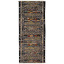 Load image into Gallery viewer, Liora Manne Esencia Tribal Stripe Indoor Outdoor Mat Black