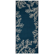 Load image into Gallery viewer, Liora Manne Esencia Coral Edge Indoor Outdoor Mat Navy