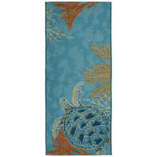Load image into Gallery viewer, Liora Manne Esencia Seaturtle Garden Indoor Outdoor Mat Ocean