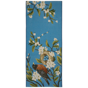 Liora Manne Esencia Robin's Nest Indoor Outdoor Mat Blue