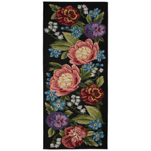 Load image into Gallery viewer, Liora Manne Esencia Secret Garden Indoor Outdoor Mat Black