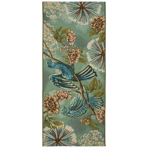 Liora Manne Esencia Flora Fauna Indoor Outdoor Mat Sage
