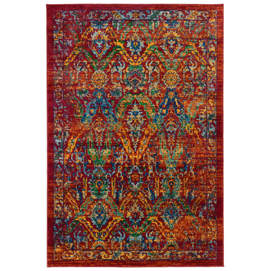 Liora Manne Fiesta Caspian Indoor Rug Red