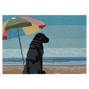 Liora Manne Frontporch Parasol And Pup Indoor Outdoor Area Rug Multi