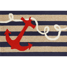 Load image into Gallery viewer, Liora Manne Frontporch Anchor Indoor Outdoor Area Rug Navy