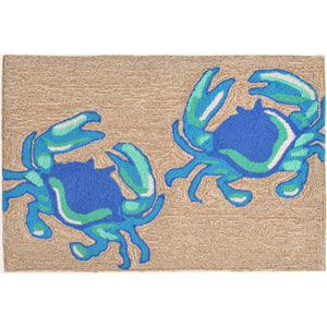 Liora Manne Frontporch Crabs Indoor Outdoor Area Rug Blue