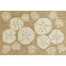 Load image into Gallery viewer, Liora Manne Frontporch Shell Toss Indoor Outdoor Area Rug Natural