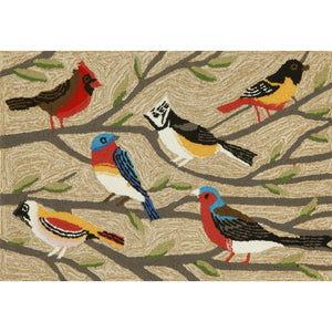 Liora Manne Frontporch Birds Indoor Outdoor Area Rug Multi