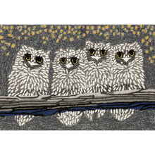 Load image into Gallery viewer, Liora Manne Frontporch Owls Indoor Outdoor Area Rug Night