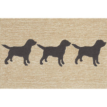 Load image into Gallery viewer, Liora Manne Frontporch Doggies Indoor Outdoor Area Rug Black