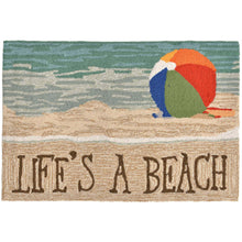 Load image into Gallery viewer, Liora Manne Frontporch Life&#39;s A Beach Indoor Outdoor Area Rug Sand