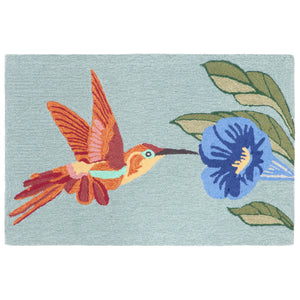 Liora Manne Frontporch Hummingbird Indoor Outdoor Area Rug Sky