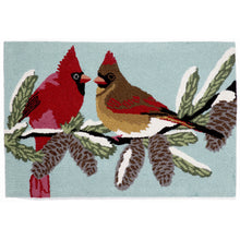 Load image into Gallery viewer, Liora Manne Frontporch Cardinals Indoor Outdoor Area Rug Sky