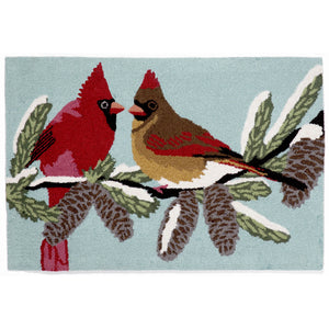 Liora Manne Frontporch Cardinals Indoor Outdoor Area Rug Sky