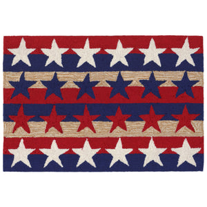 Liora Manne Frontporch Stars & Stripes Indoor Outdoor Area Rug Americana