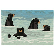 Load image into Gallery viewer, Liora Manne Frontporch Bathing Bears Indoor Outdoor Area Rug Water