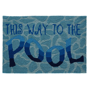 Liora Manne Frontporch This Way To The Pool Indoor Outdoor Area Rug Water