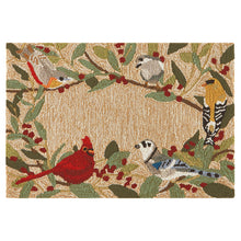 Load image into Gallery viewer, Liora Manne Frontporch Bird Border Indoor Outdoor Area Rug Natural