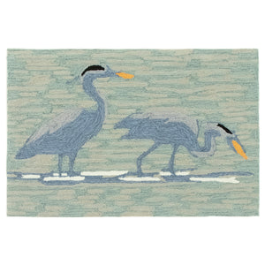 Liora Manne Frontporch Blue Heron Indoor Outdoor Area Rug Lake