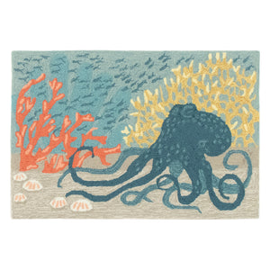 Liora Manne Frontporch Octopus Indoor Outdoor Area Rug Ocean