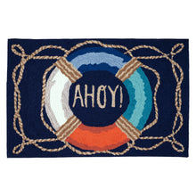 Load image into Gallery viewer, Liora Manne Frontporch Ahoy Indoor Outdoor Area Rug Navy