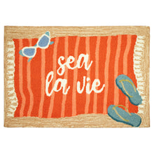 Load image into Gallery viewer, Liora Manne Frontporch Sea La Vie Indoor Outdoor Area Rug Natural