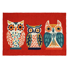 Load image into Gallery viewer, Liora Manne Frontporch What A Hoot Indoor Outdoor Area Rug Red