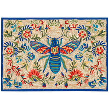 Load image into Gallery viewer, Liora Manne Frontporch Flora Bee Indoor Outdoor Rug Multi/Natural