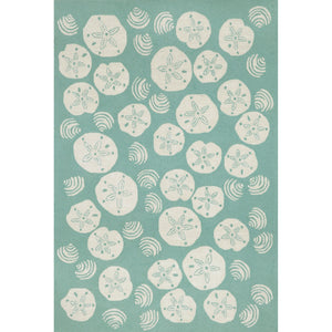 Liora Manne Frontporch Shell Toss Indoor Outdoor Area Rug Aqua