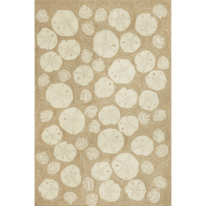 Liora Manne Frontporch Shell Toss Indoor Outdoor Area Rug Natural