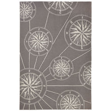 Load image into Gallery viewer, Liora Manne Frontporch Compass Indoor Outdoor Area Rug Grey