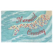 Load image into Gallery viewer, Liora Manne Frontporch Mermaid Crossing Indoor Outdoor Area Rug Water