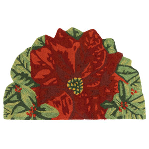 Liora Manne Frontporch Poinsettia Indoor Outdoor Area Rug Red