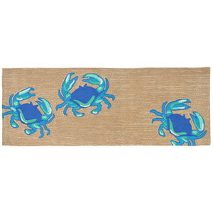 Liora Manne Frontporch Crabs Indoor Outdoor Area Rug Blue