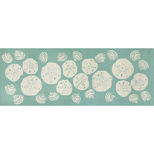 Liora Manne Frontporch Shell Toss Indoor Outdoor Area Rug Aqua