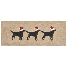 Load image into Gallery viewer, Liora Manne Frontporch 3 Dogs Christmas Indoor Outdoor Area Rug Neutral