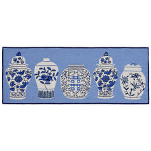 Load image into Gallery viewer, Liora Manne Frontporch Ginger Jars Indoor Outdoor Area Rug Blue