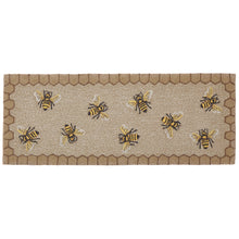 Load image into Gallery viewer, Liora Manne Frontporch Honeycomb Bee Indoor Outdoor Area Rug Natural