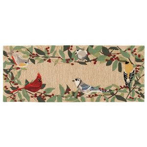 Liora Manne Frontporch Bird Border Indoor Outdoor Area Rug Natural